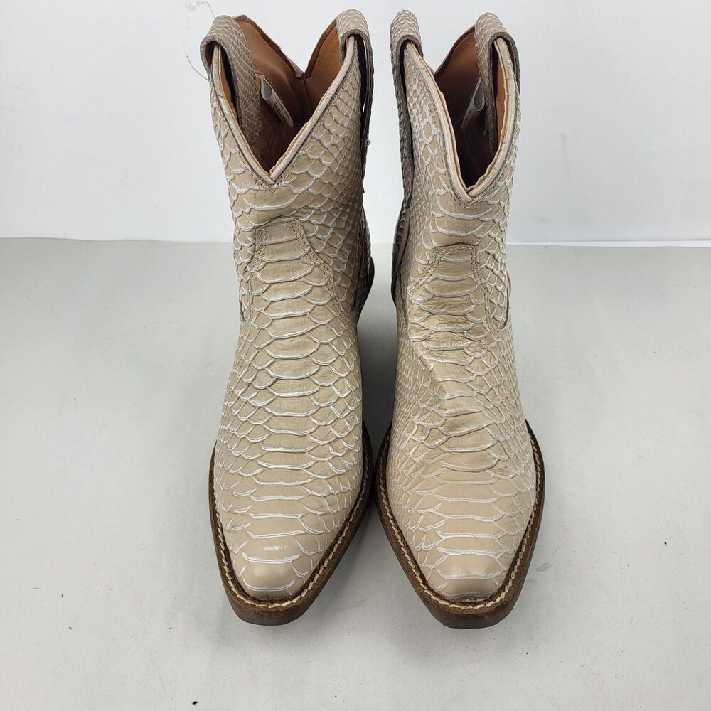 Dingo Sorta Sweet Snake Print Snip Toe Pull On Cowboy Boot 6 M - Picture 8 of 12